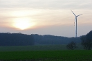 Windrad & sunset